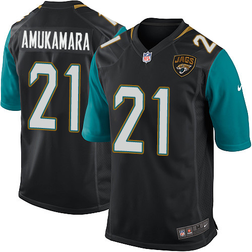 Men's Game Prince Amukamara Nike Jersey Black Alternate - #21 NFL Jacksonville Jaguars